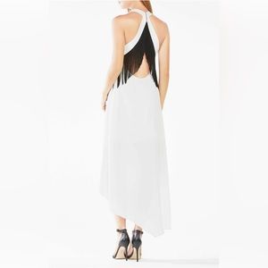 BCBGMAXAZRIA Vickie Fringe High-Low Dress
